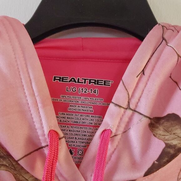 - Real Tree Pink Camo Large Hoodie - Picture 2 of 7